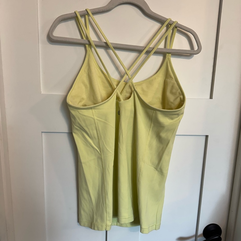 Lululemon Free to be Tank *Nulu Lemon Ice - size 12 - Picture 4 of 6
